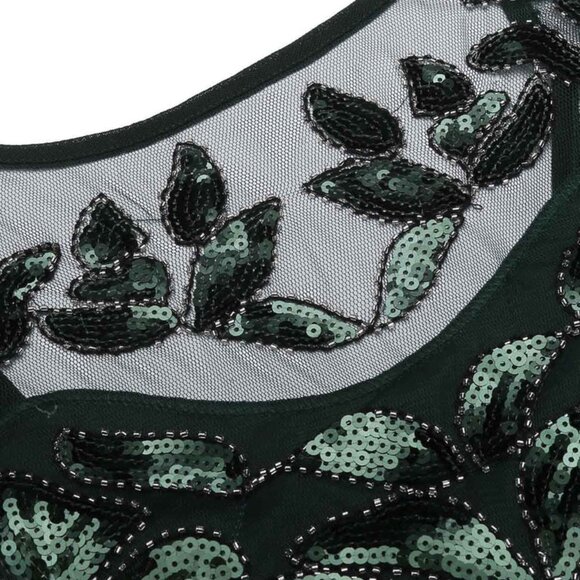 1920's flapper style long gown - Picture 3 of 5